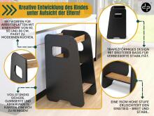 Wooden Learning Tower Art.224033 Black
