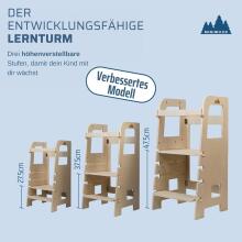Wooden Learning Tower Evolutive Art.224037 Natural