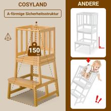 Cosyland Wooden Learning Tower Art.224043 Natural