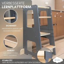 Wooden Learning Tower Art.224044 Grey
