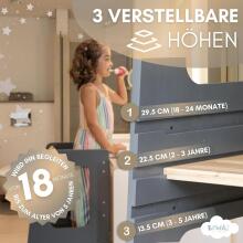 Wooden Learning Tower Art.224044 Grey