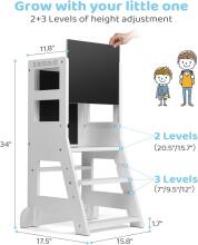 Wooden Learning Tower Art.224045 White