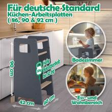 Wooden Learning Tower Art.224048 Grey
