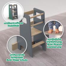Wooden Learning Tower Art.224049 Black