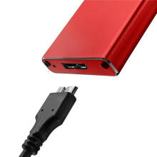 Mājoklis | M.2 SSD nodalījums | SATA | NGFF | USB 3.0 | Super ātrums 5 Gbps | 2 TB | sarkans