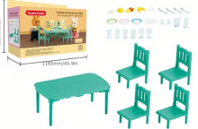 Stomble Family Toys Compatible with Sylvanian Families Art.224778 Komplekts virtuves mēbeles (savienojams ar Sylvanian Families)