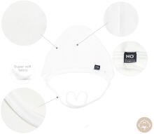 La Bebe No Hat Art.225944 White  cotton Babies` hat