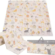 Double-sided foldable foam play mat for children Springos KM0019, 180x200 cm, non-slip
