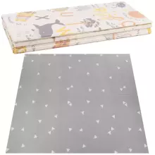 Double-sided foldable foam play mat for children Springos KM0019, 180x200 cm, non-slip