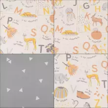 Double-sided foldable foam play mat for children Springos KM0019, 180x200 cm, non-slip