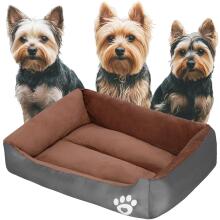 Small dog, cat bed S Springos PA0329S, resting place, puppy bed brown-gray