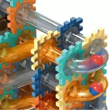 Construction and assembly blocks for children Springos KG0039, 246 pcs, colorful marble run