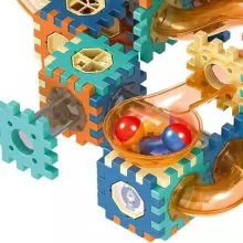 Construction and assembly blocks for children Springos KG0039, 246 pcs, colorful marble run