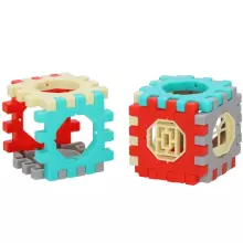 Construction and assembly blocks for children Springos KG0039, 246 pcs, colorful marble run