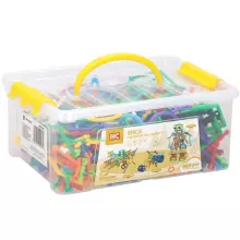 Construction and assembly blocks for children Springos KG0040, 869 pcs, colorful tubes