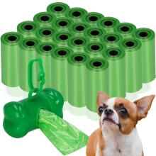 Dog waste bags Springos PA0255, 432 pcs, with dispenser, 24 rolls, green