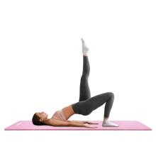 Universal exercise mat for fitness, yoga, pilates Springos YG0030, 183 cm, pink
