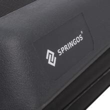 Aerobic step platform 3 levels, Springos FA0107, black-grey