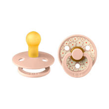 Bibs Liberty Colour Round – Jasmine Blush Mix Art.226676 Soothers 0-6 m, 100% natural