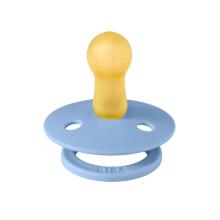 Bibs Liberty Colour Round – Pin Sky Blue Mix Art.226677 Pacifier, 100% natural  6-18  (2pcs)