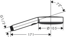 Ручной душ Pulsify Select 105 3jet Activation, хром