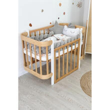 Bebe Basic Bumper Art.227043 Velour Grey  Bed bumper
