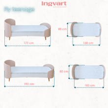 La Bebe™ Fly Bed 5 in 1 Art.227965 Pink