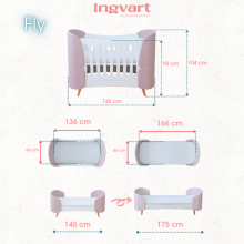 La Bebe™ Fly Bed 5 in 1 Art.227067 Green