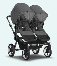 Bugaboo Donkey 6 Twin Art.227114 Heritage Black Bērnu Universāli Transformējami rati dvīņiem