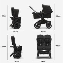 Bugaboo Donkey 6 Twin Art.227115 Cocao Brown Bērnu Universāli Transformējami rati dvīņiem
