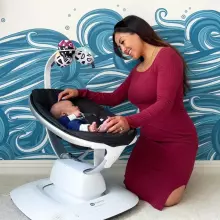 4moms MamaRoo 5.0 Infant Seat Art.227273 Sage electronic baby seat/smart swing