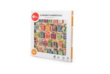 Bo Wooden Puzzle RU Art.227497 Educational wooden puzzle "Alphabet and animals" (In Russian lang.)