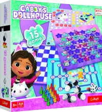 TREFL GABBY´S DOLLHOUSE 15 in 1 Galda spēle
