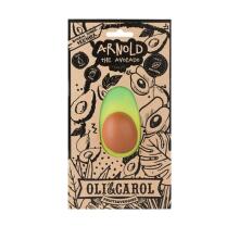 Oil Carol Teether Toy Art.227792 Avocado Teether (natural rubber)