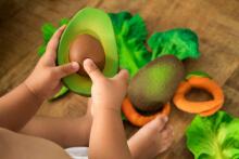 Oil Carol Teether Toy Art.227792 Avocado Teether (natural rubber)