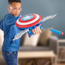 AVENGERS Kapteiņa Amerikas Lomu spēle Skyshot Blasteris