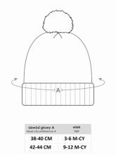 Cepure ar kokvilnas oderi un sitinājumu CZZ-0509 38-40 cm