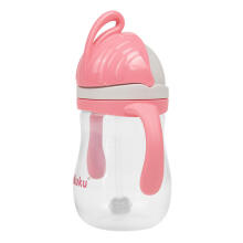 A0676 BOTTLE WITH STRAW WITH WEIGHT PINK