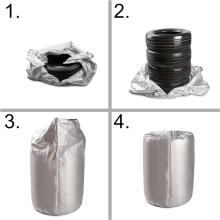 Ikonka Art.KX3354 Ūdensnecaurlaidīgs riteņu riepu pārsegs automašīnai 13-17 collas