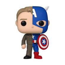 FUNKO POP! Vinyl: Фигурка: Marvel - Captain America / Steve Rogers (Split)