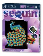 KITFIX DIY set Sequin Art Purple Peacock