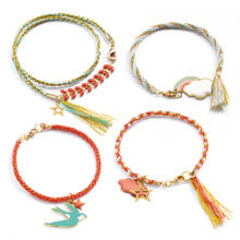 Kumihimo bracelets - Celeste