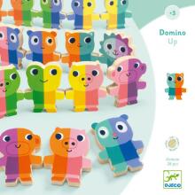 Educational wooden game - Domino Up