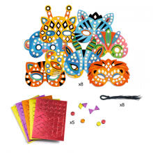 DIY - Mosaics Masks - Jungle animals