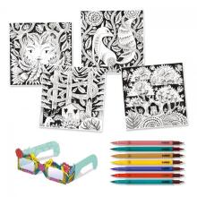 Drawing and colouring - Fantasy forest 3D