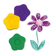 Colours - 12 flower crayons for toddlers
