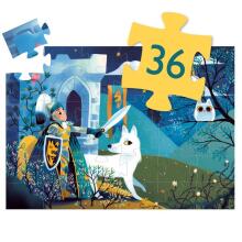 Silhouette puzzles - Full moon knight - 36 pcs