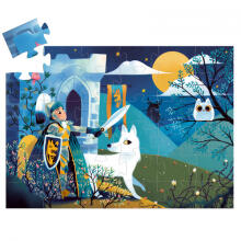 Silhouette puzzles - Full moon knight - 36 pcs