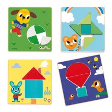 Educational wooden game - Tangramini