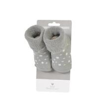 Organic Socks - Grey with Dots